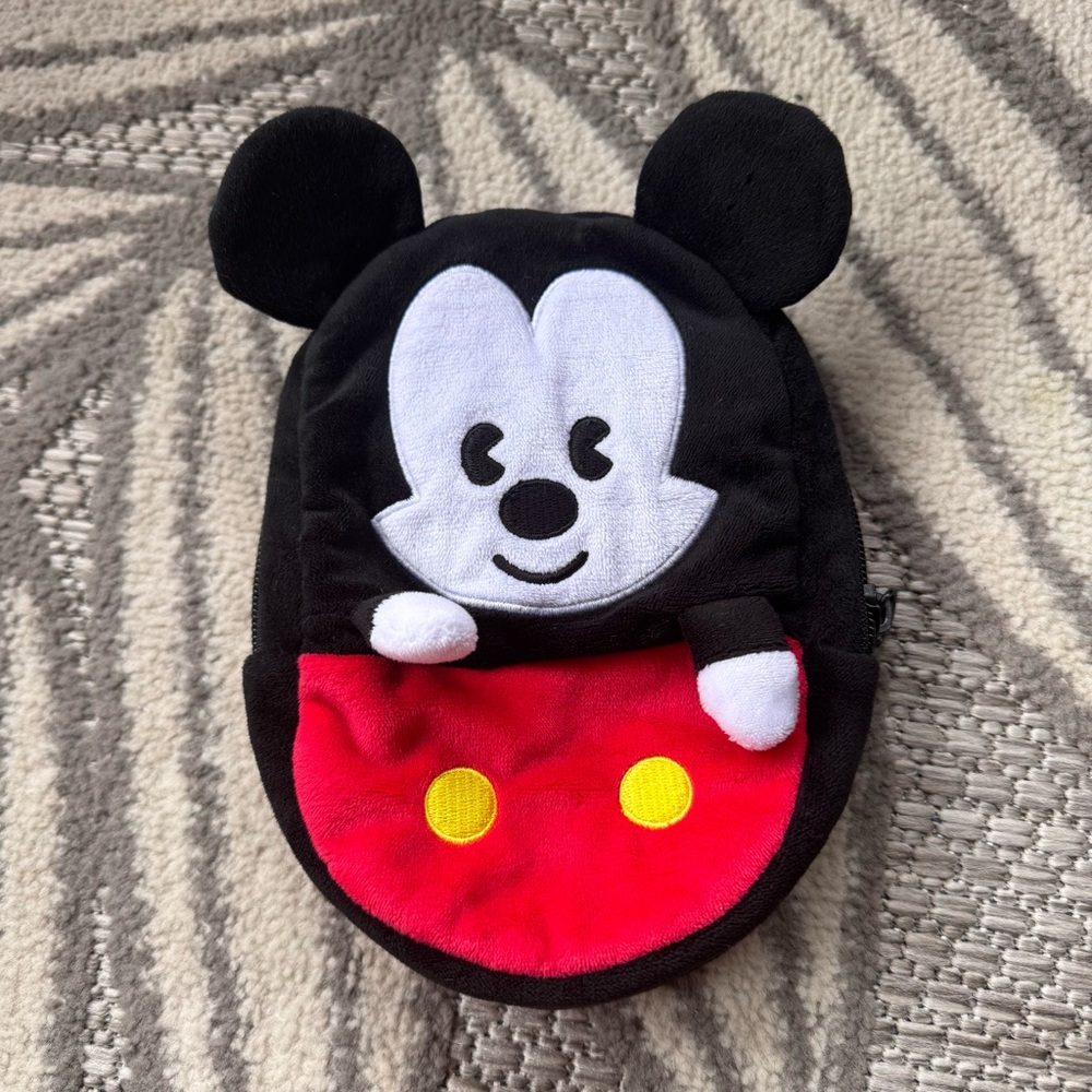 The Disney Store Baby Mickey‎ Mouse Zip Up Pouch Bag